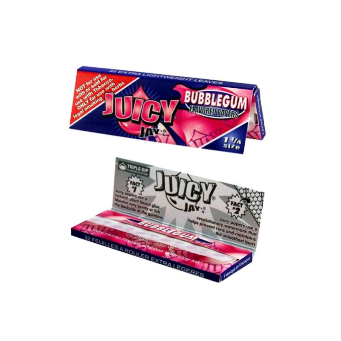 Juicy Jays 1¼ Bubble Gum PAPEL DE SABOR