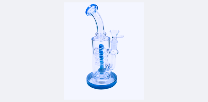 Bong de Vidrio con Espiral transparente – Pipa de Agua para Fumar | Diseño Premium
